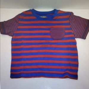 Striped Kids T-Shirt - Red and Blue